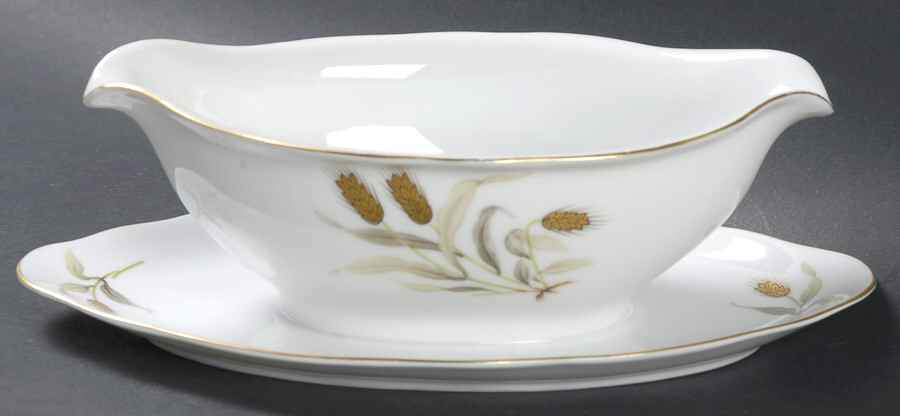 Goldenwheat Gravy Boat with Attached Underplate by Bellaire-1
