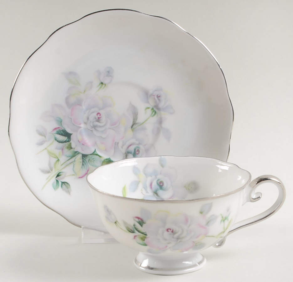 Juliana (Scalloped) Footed Cup & Saucer Set by Bellaire-1