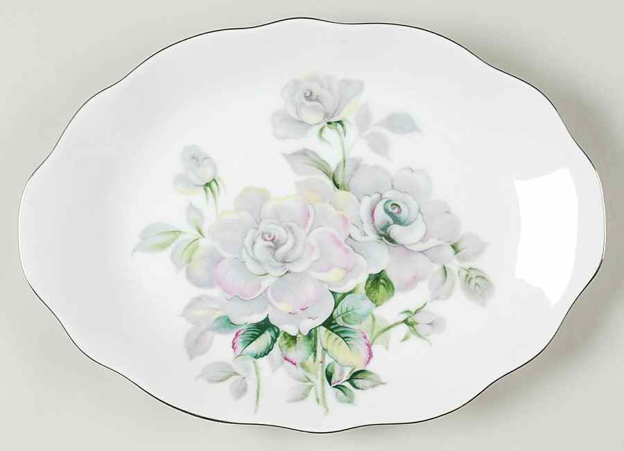 Juliana (Scalloped) 12" Oval Serving Platter by Bellaire-1