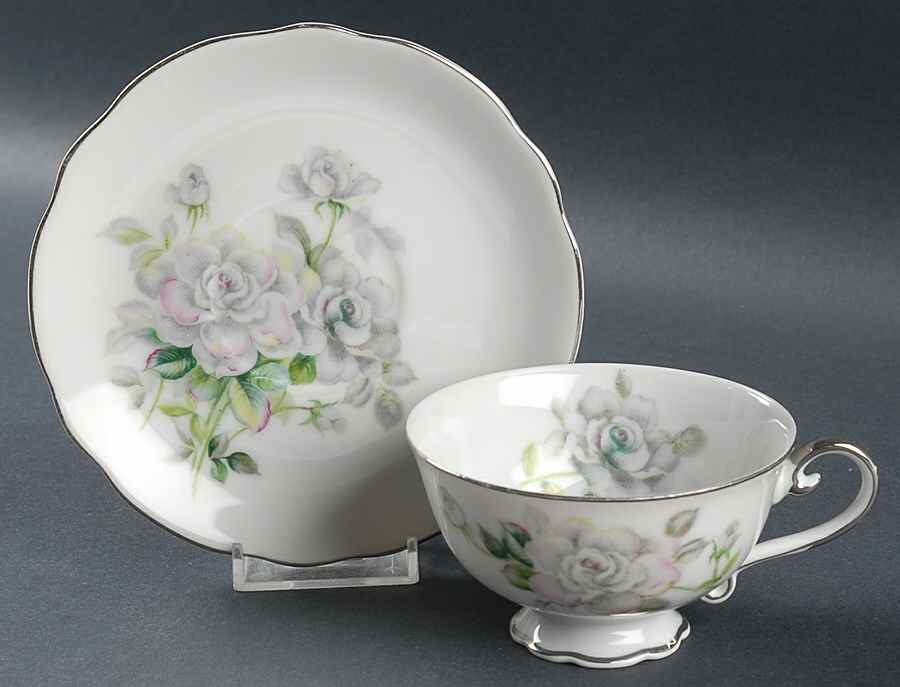 Juliana (Scalloped) Footed Cup & Saucer Set by Bellaire-1