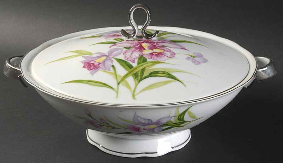 Orchid Round Covered Vegetable by Bellaire-1