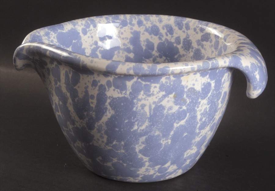 Agate Morning Glory Blue Batter Bowl by Bennington Potters-1