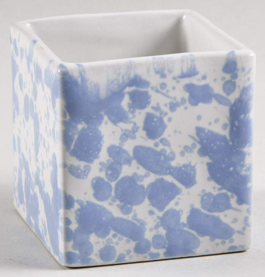 Agate Morning Glory Blue Small Planter by Bennington Potters-1