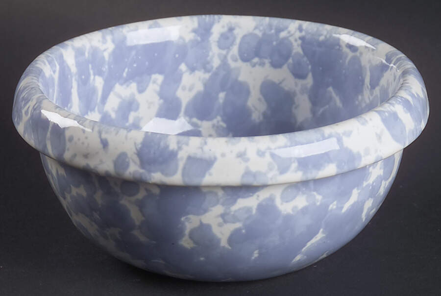Agate Morning Glory Blue Individual Open Soup by Bennington Potters-1