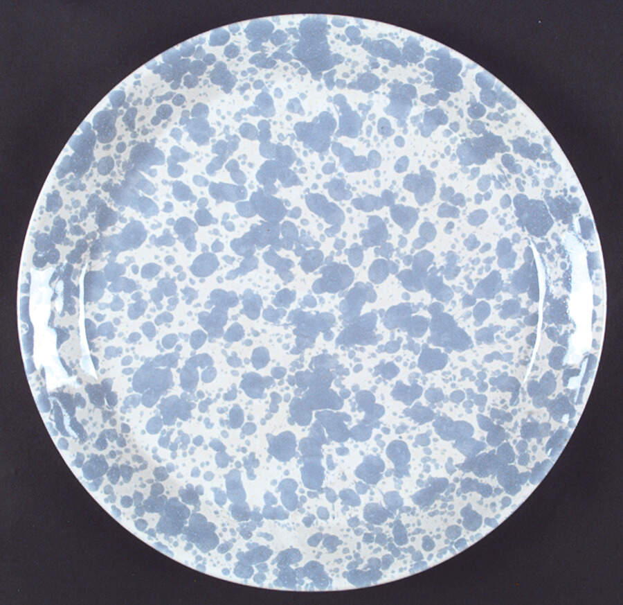 Agate Morning Glory Blue Dinner Plate by Bennington Potters-1
