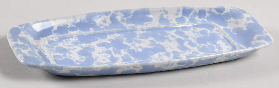 Agate Morning Glory Blue 1/4 Lb Butter No Lid by Bennington Potters-1