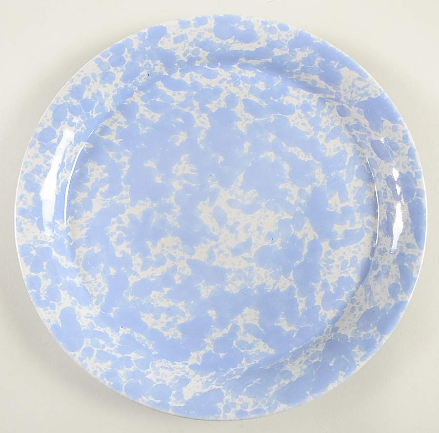 Agate Morning Glory Blue Dinner Plate by Bennington Potters-1
