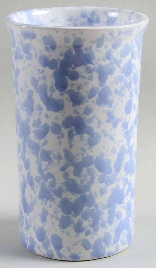 Agate Morning Glory Blue Utensil Holder by Bennington Potters-1