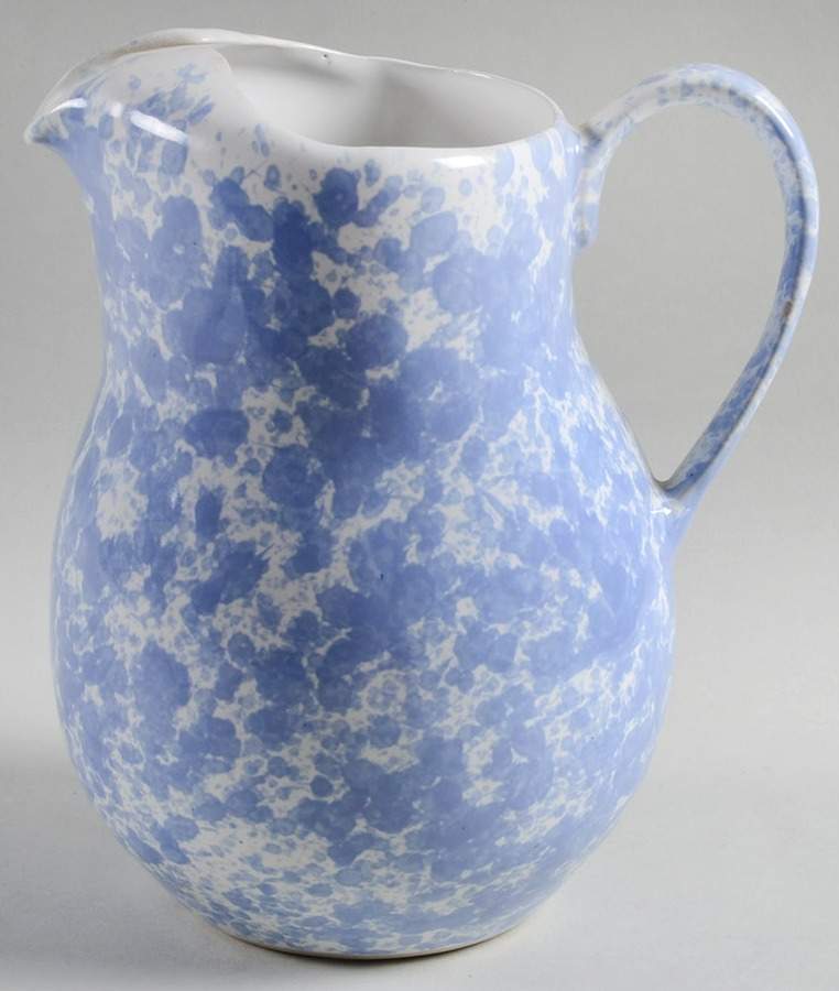 Agate Morning Glory Blue 64 Oz Pitcher by Bennington Potters-1