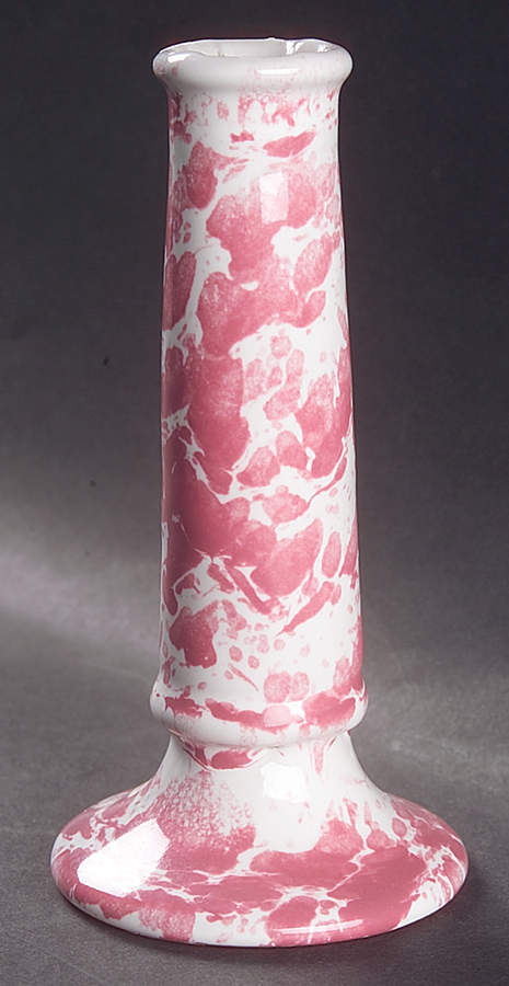 Agate Pink 6" Candlestick by Bennington Potters-1