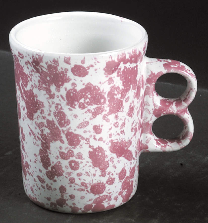 Agate Pink Double Finger Mug by Bennington Potters-1