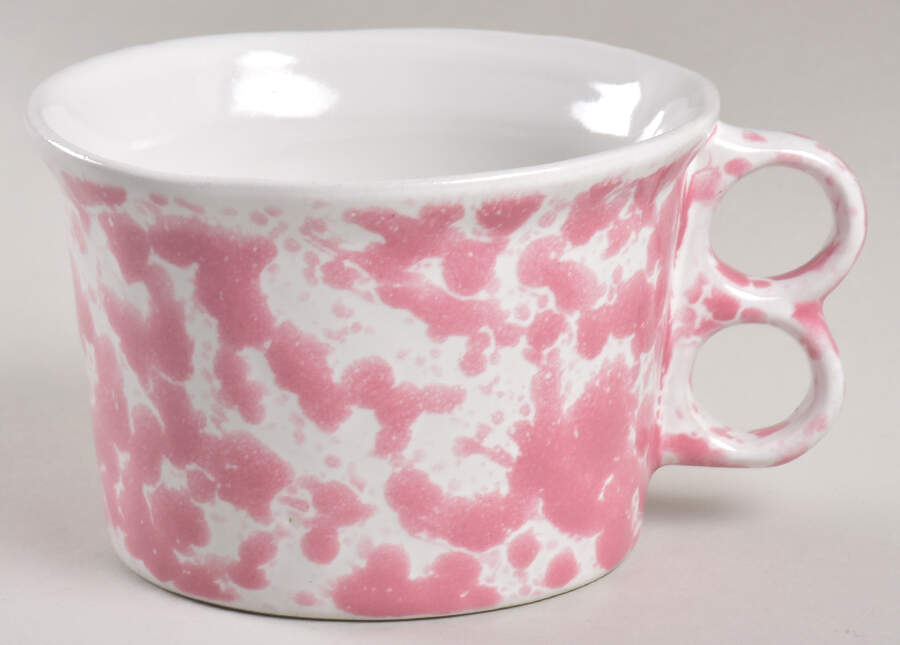 Agate Pink Double Finger Mug by Bennington Potters-1