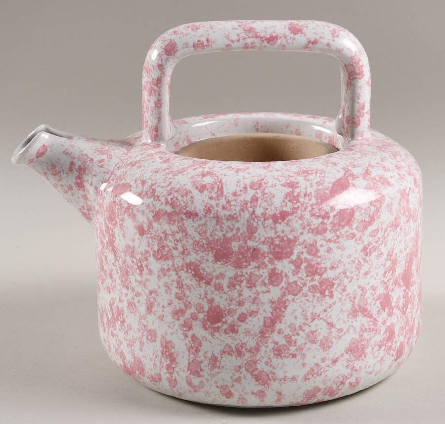 Agate Pink Teapot No Lid by Bennington Potters-1