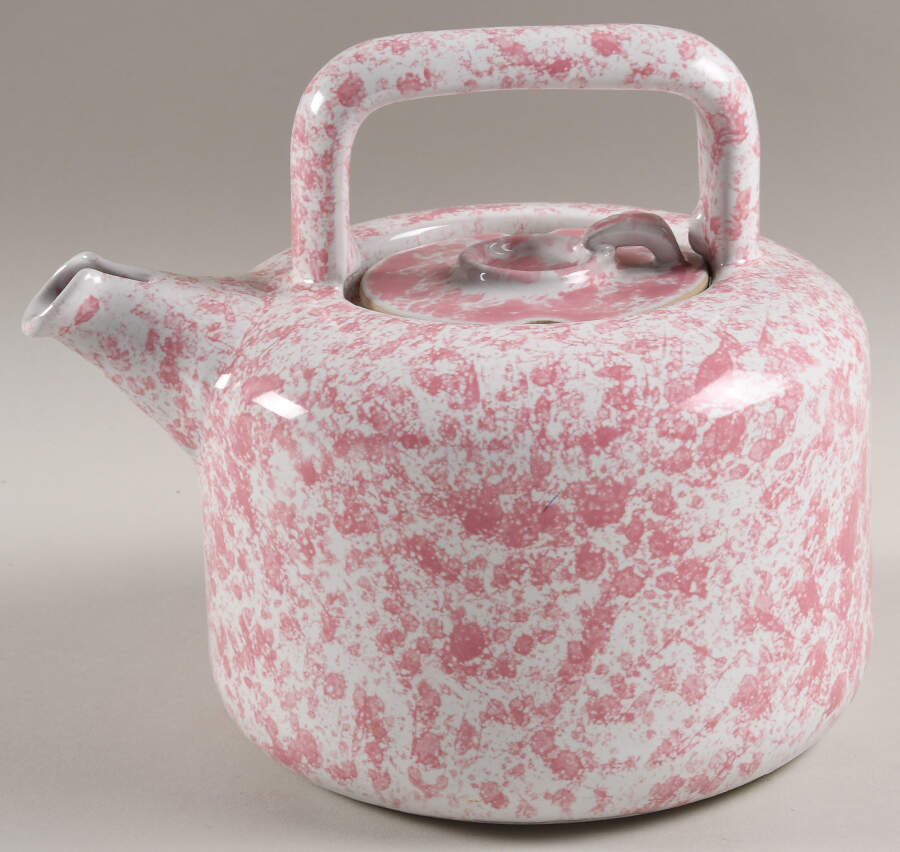 Agate Pink Teapot & Lid by Bennington Potters-1