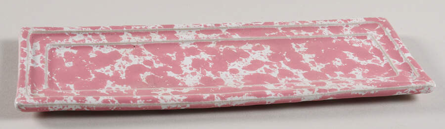 Agate Pink Spoon Rest/Holder (Holds 1 Spoon) by Bennington Potters-1