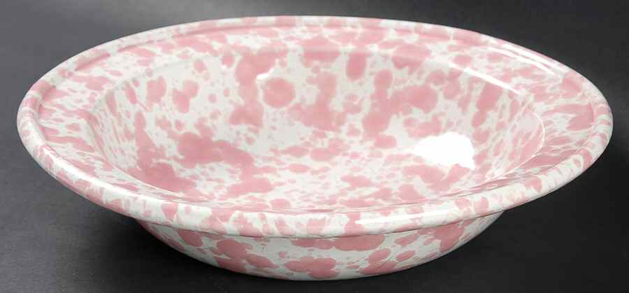 Agate Pink Rim Soup Bowl by Bennington Potters-1