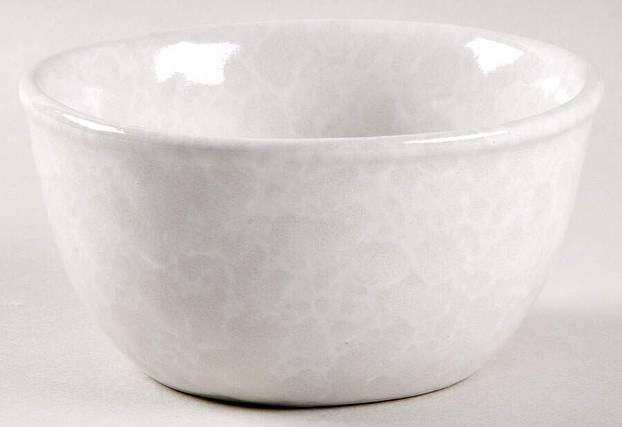 Agate White On White 5" All Purpose Bowl by Bennington Potters-1