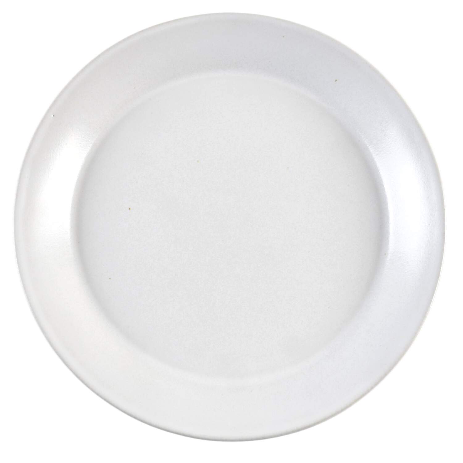 Agate White On White Dinner Plate by Bennington Potters-1