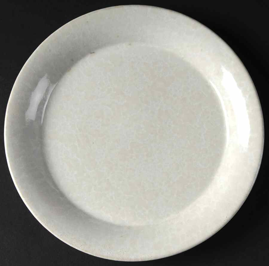 Agate White On White Luncheon/Salad Plate by Bennington Potters-1