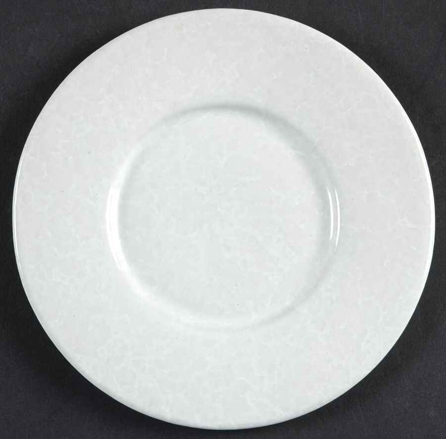 Agate White On White Saucer for Flat Cup by Bennington Potters-1