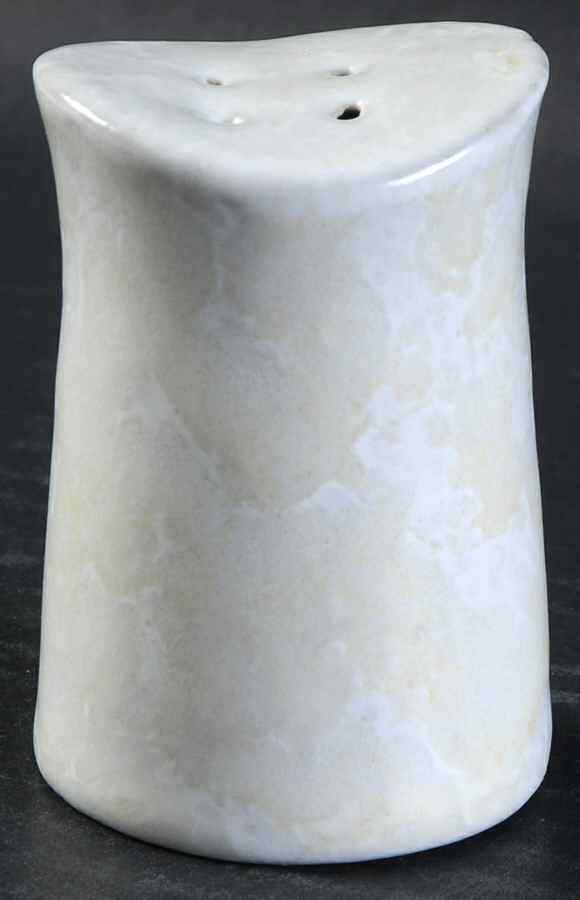 Agate White On White Pepper Shaker by Bennington Potters-1