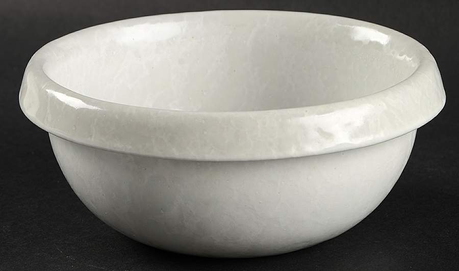 Agate White On White Individual Open Soup by Bennington Potters-1