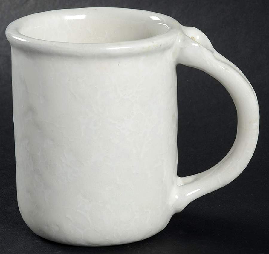 Agate White On White Mug by Bennington Potters-1