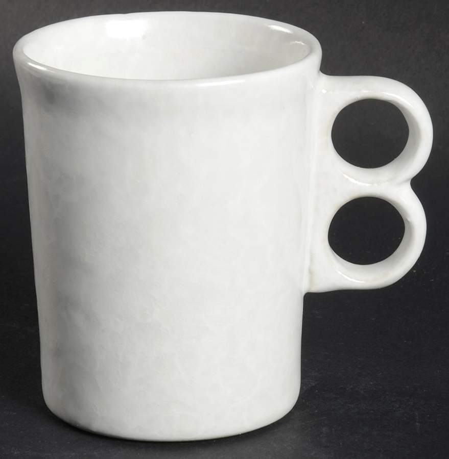 Agate White On White Trigger Mug by Bennington Potters-1