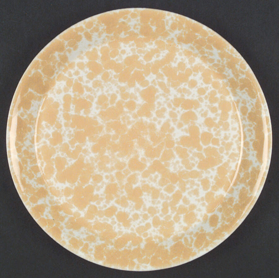 Agate Yellow (Morning Glory) Dinner Plate by Bennington Potters-1