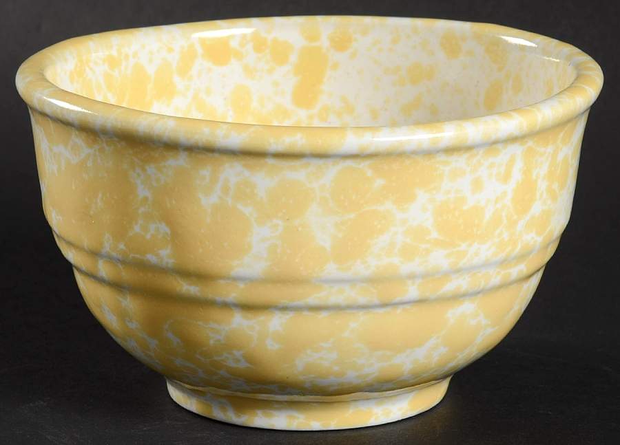 Agate Yellow (Morning Glory) 3" Storage Crock No Lid by Bennington Potters-1