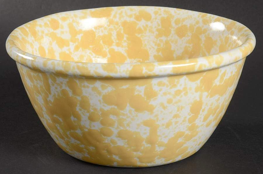 Agate Yellow (Morning Glory) 7" Mixing Bowl by Bennington Potters-1