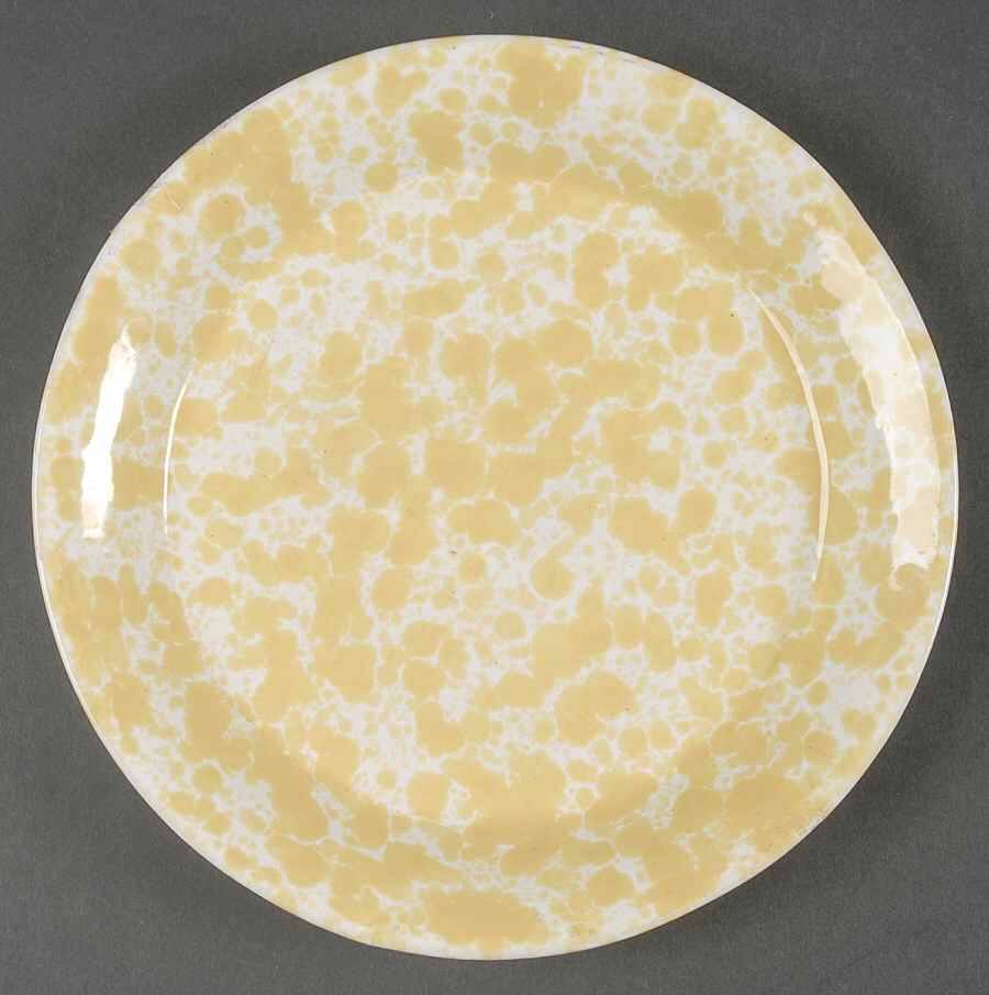 Agate Yellow (Morning Glory) Luncheon/Salad Plate by Bennington Potters-1