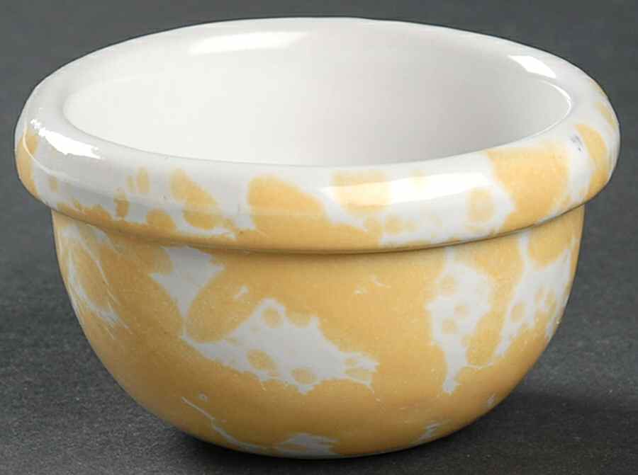 Agate Yellow (Morning Glory) Ramekin No Saucer by Bennington Potters-1