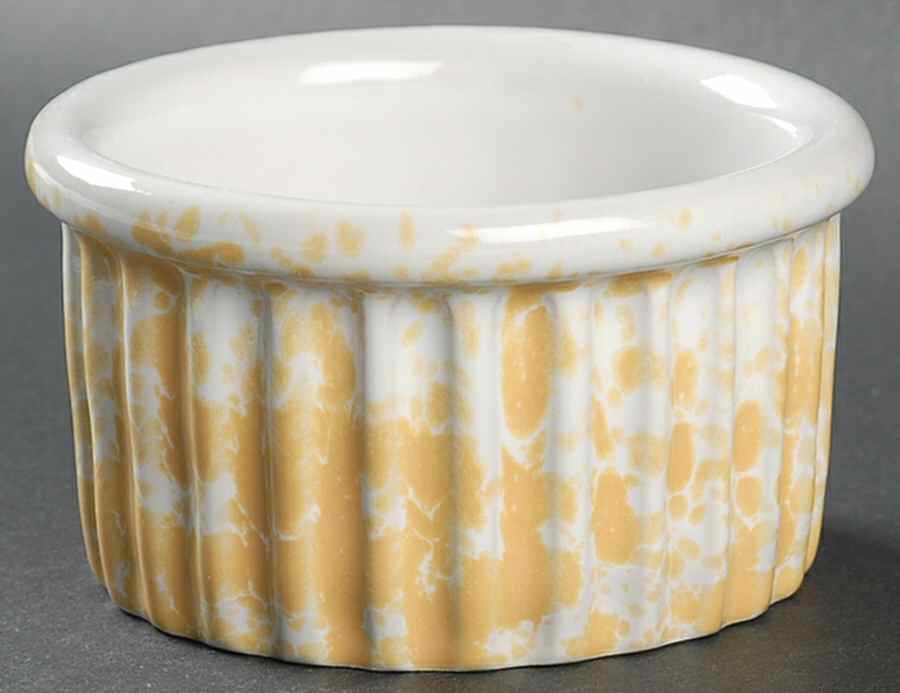 Agate Yellow (Morning Glory) Ramekin by Bennington Potters-1