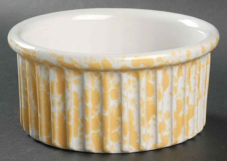 Agate Yellow (Morning Glory) 5" Souffle by Bennington Potters-1