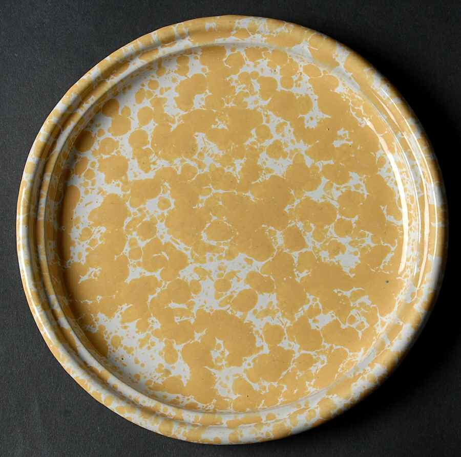 Agate Yellow (Morning Glory) Salad Plate by Bennington Potters-1
