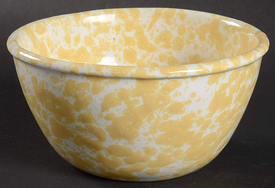Agate Yellow (Morning Glory) 6" Mixing Bowl by Bennington Potters-1
