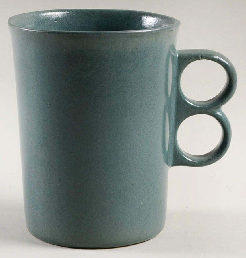 Vermont Green Double Finger Mug by Bennington Potters-1