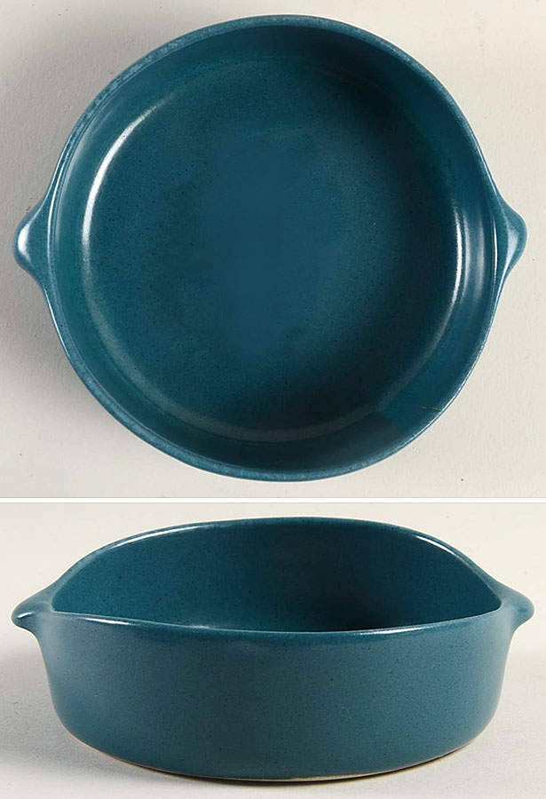 Vermont Green Lugged Fruit/Dessert (Sauce) Bowl by Bennington Potters-1
