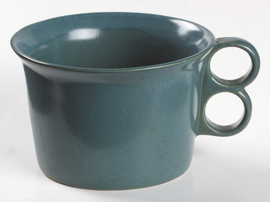 Vermont Green Double Finger Mug by Bennington Potters-1