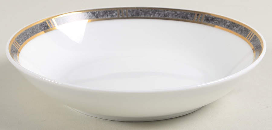 Antinea Anthracite Fruit/Dessert (Sauce) Bowl by Bernardaud-1
