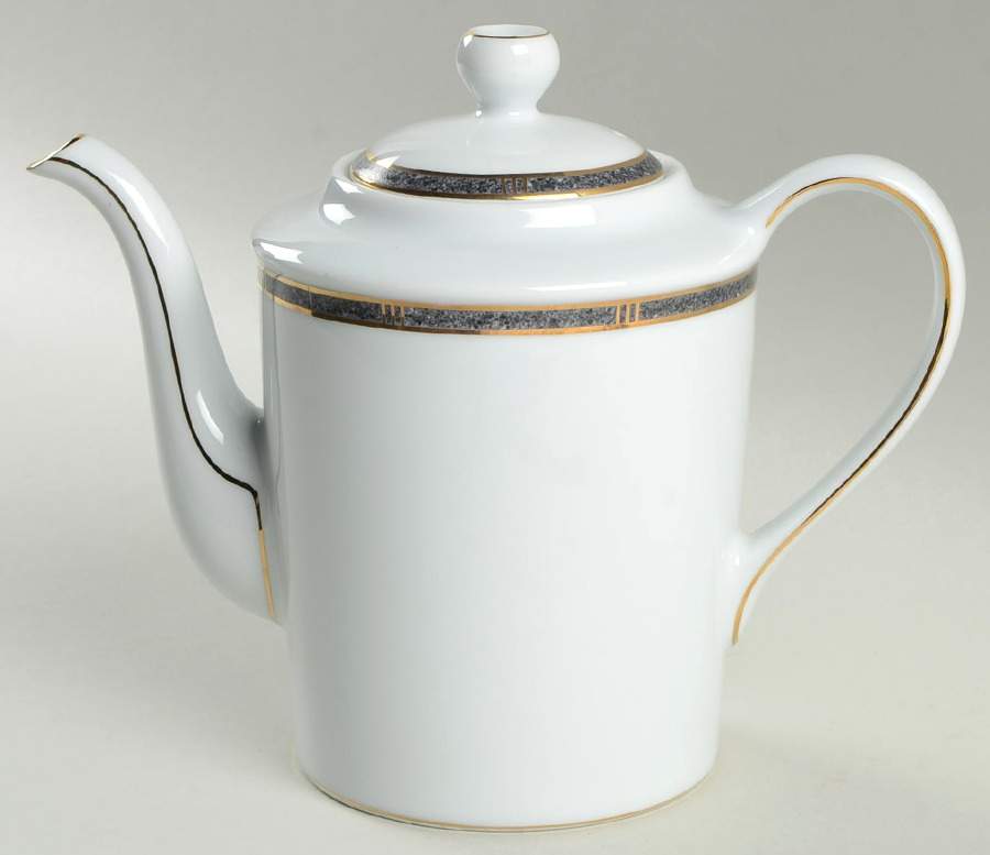 Antinea Anthracite Coffee Pot & Lid by Bernardaud-1
