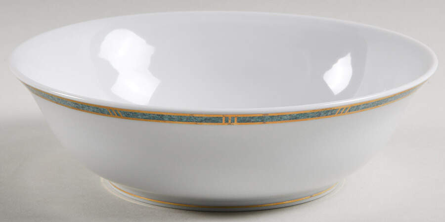 Antinea Vert 7" Salad Serving Bowl by Bernardaud-1