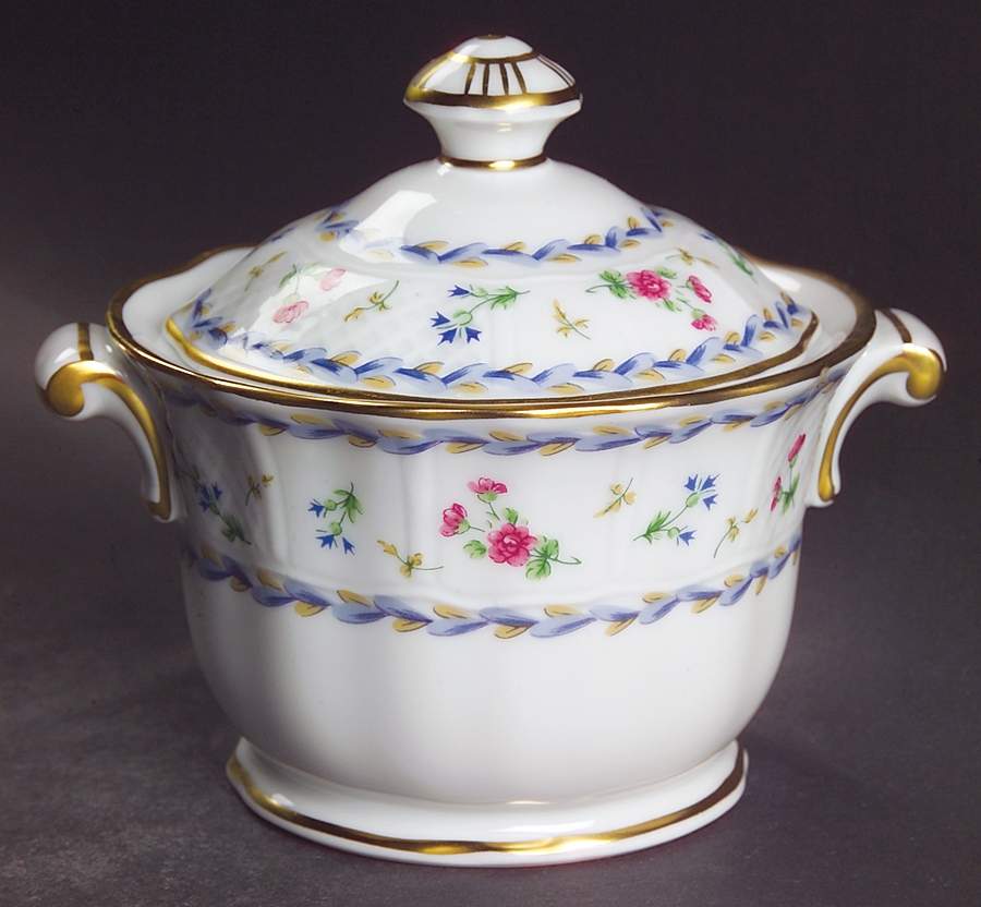 Artois Bleu Sugar Bowl & Lid by Bernardaud-1