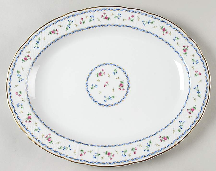 Artois Bleu 15" Oval Serving Platter by Bernardaud-1
