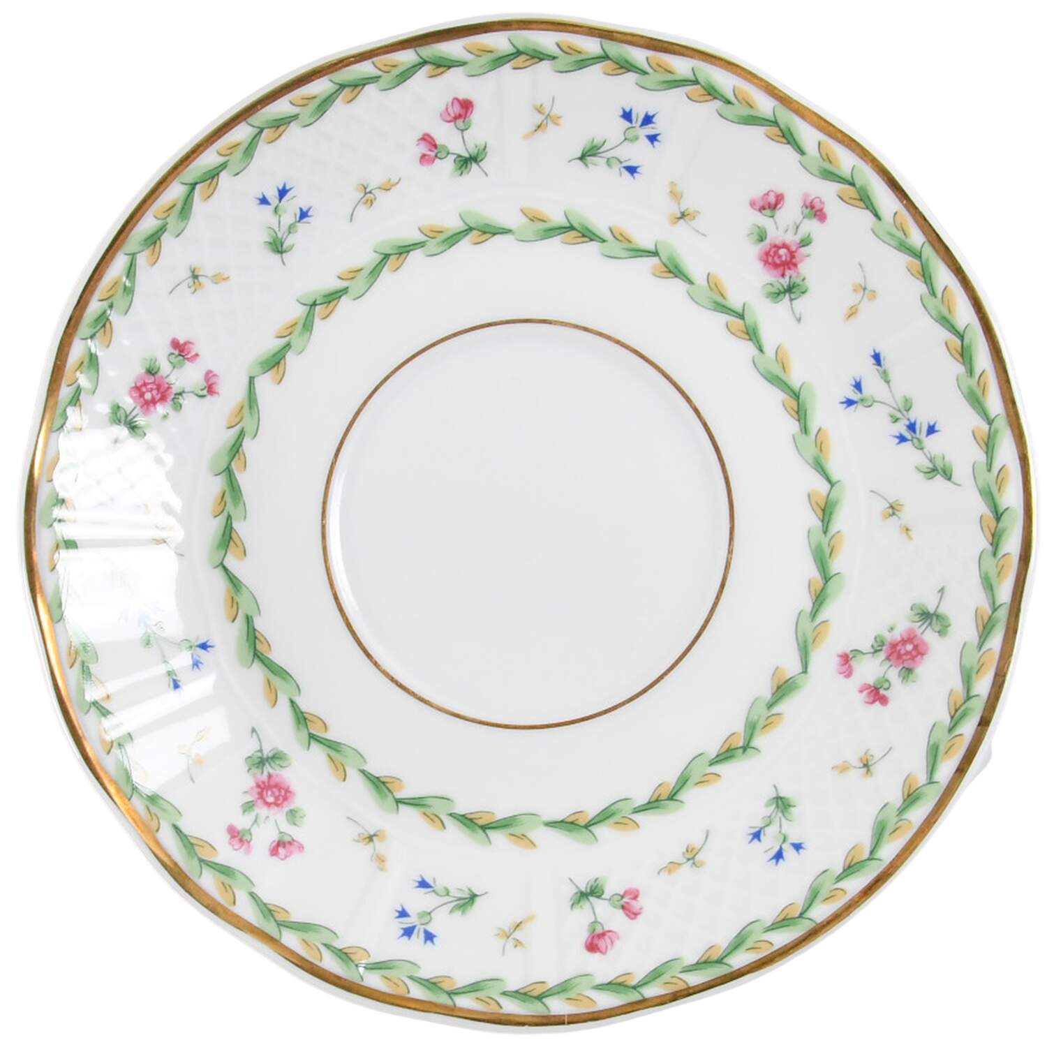 Artois Vert (Versailles Shape) Saucer for Footed Cup by Bernardaud-1