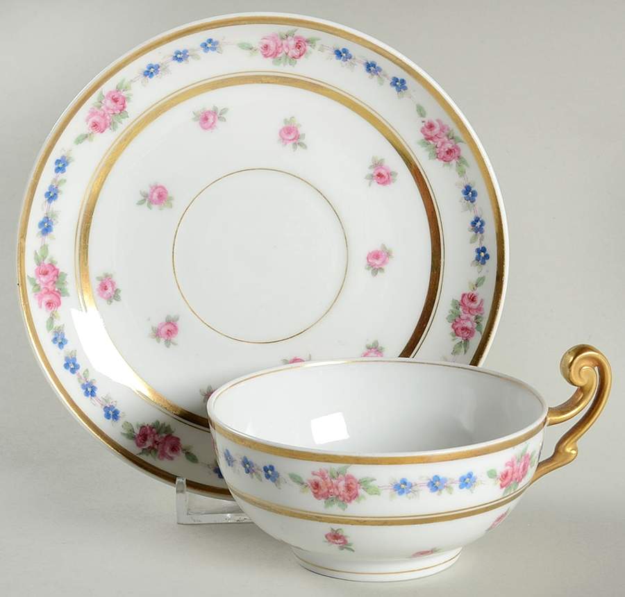 Fontenay, The Flat Cup & Saucer Set by Bernardaud-1