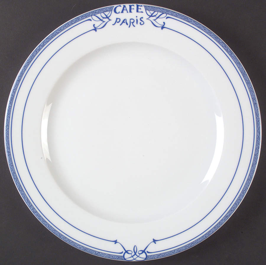 Cafe Paris Blue Service Plate (Charger) by Bernardaud-1