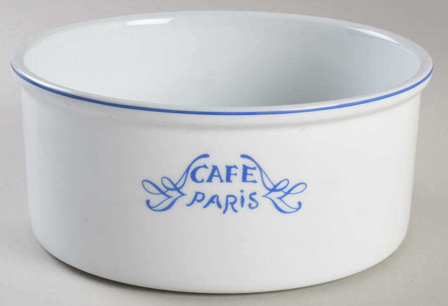 Cafe Paris Blue 8" Souffle by Bernardaud-1