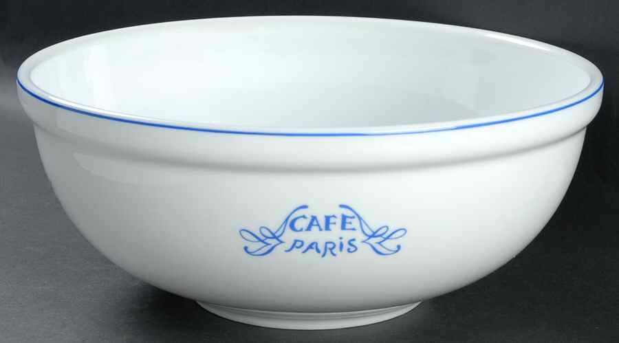 Cafe Paris Blue 11" Large Salad Serving Bowl by Bernardaud-1